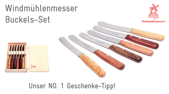 Windmühlenmesser Bucksl Set 6-tlg